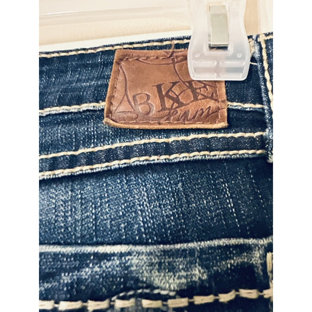 Womens BKE Buckle Madison Skinny Straight Stretch Blue Jeans 30X33 - Picture 8 of 10